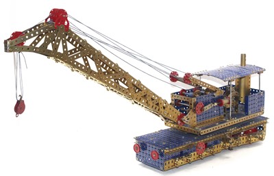 Lot 655 - Meccano repainted blue and gold Railway...