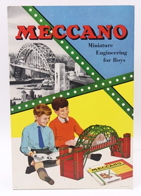 Lot 662 - 1960s Original Meccano Shop display card,...