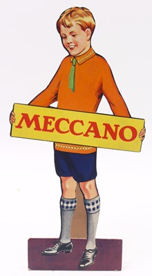 Lot 663 - Shop Display Show Card "MECCANO". This depicts...