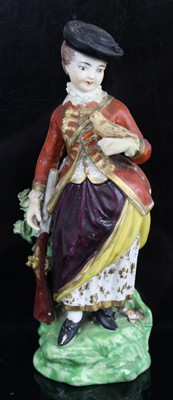 Lot 1046 - A Derby soft-paste porcelain figure, circa...