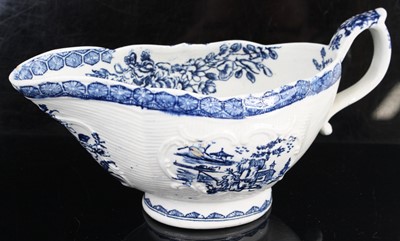 Lot 1049 - A Derby porcelain sauce boat, circa 1765-70,...