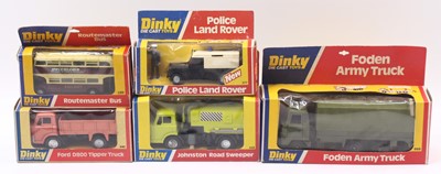 Lot 1492 - Dinky Toys group of 5 later release diecast to...