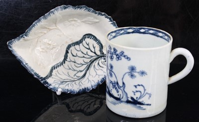 Lot 1056 - A Liverpool porcelain pickle dish, probably...
