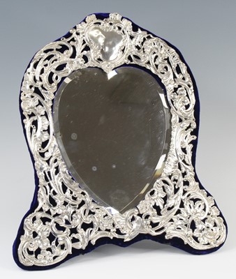 Lot 1116 - An Edwardian Art Nouveau silver clad easel...