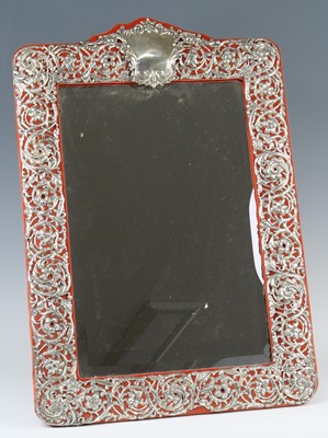 Lot 1117 - An Edwardian Art Nouveau silver clad easel...