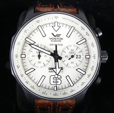 Lot 2661 - A Vostok Europe Expedition North Pole 1 black...