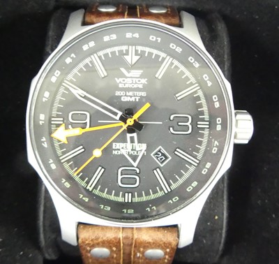 Lot 2662 - A Vostok Europe Expedition North Pole 1 steel...