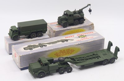 Lot 1427 - Dinky Toys group of 3 Military Diecasts to...