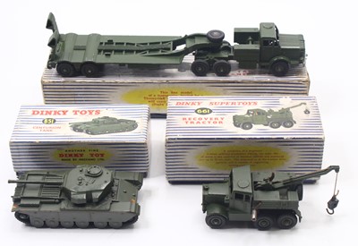 Lot 1425 - Dinky Toys group of 3 Military Diecasts to...