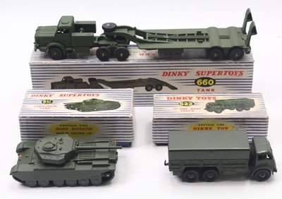 Lot 1424 - Dinky Toys group of 3 Military Diecasts to...