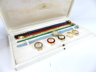 Lot 2686 - A Bucherer lady's gilt and enamel manual wind...
