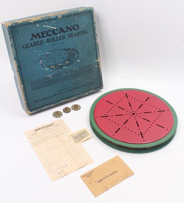 Lot 1559 - Meccano No.167 Geared Roller Bearing, red and...
