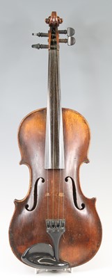 Lot 606 - A late 19th century Continental violin, having...