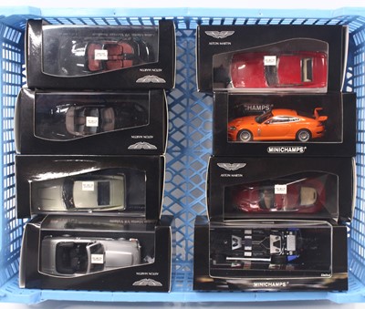 Lot 833 - Eight Minichamps 1:43 scale modern issue...
