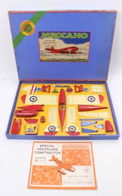 Lot 1565 - Meccano Aero Constructor No.1S, (1936), red...