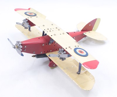 Lot 1569 - Meccano Constructor Aircraft, built up example,...