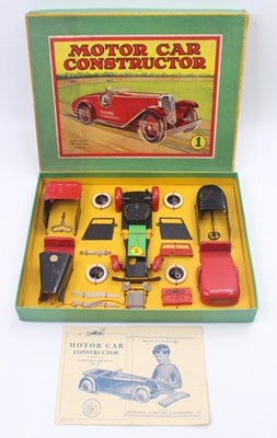 Lot 1578 - Meccano No.1 Constructor Motor Car, black and...