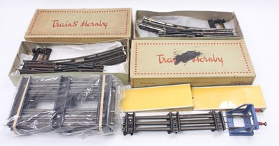 Lot 183 - Hornby 0-gauge electric track, all (VG-E): 6...
