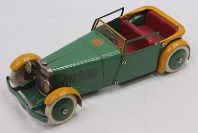 Lot 1581 - Meccano No.1 Constructor Car, green and yellow...