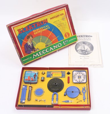 Lot 1585 - Meccano No.1 Elektron Set, in the original box,...