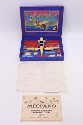 Lot 1588 - Meccano, No.0 Aeroplane Constructor Outfit,...