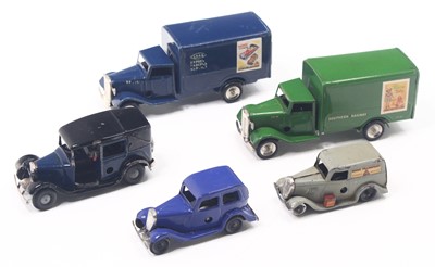 Lot 1964 - Five Triang Minic clockwork vehicles to...