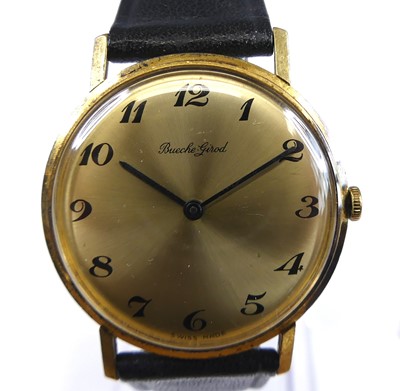 Lot 2775 - A Bouche Girod gent's 18ct gold cased manual...