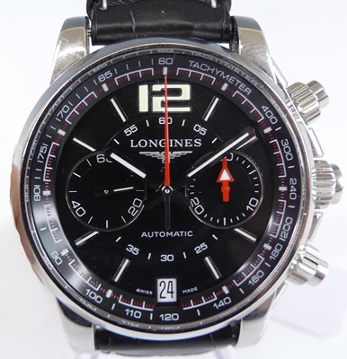 Lot 2784 - A Longines gent's steel cased Admiral...