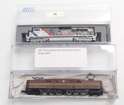Lot 591 - Two N gauge locos to include a Bachmann GG1...