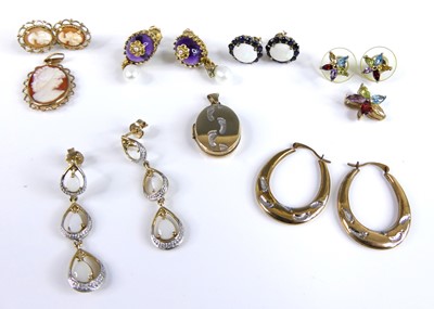 Lot 2750 - A collection of principally 9ct gold...