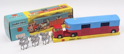 Lot 1191 - A Corgi Toys No. 1130 Circus horse transporter...