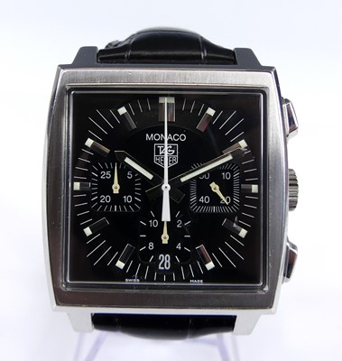 Lot 2792 - A Tag Heuer Monaco gent's steel cased...