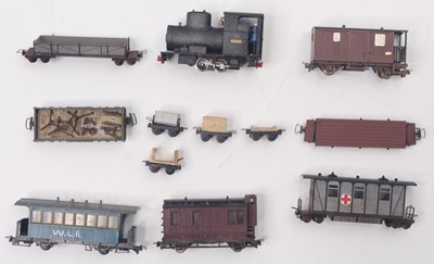 Lot 355 - A small tray containing various 009 scale...