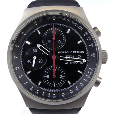 Lot 1218 - An Eterna Porsche design gent's titanium...