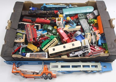 Lot 1494 - One tray of mixed Dinky, Corgi, and other play-...