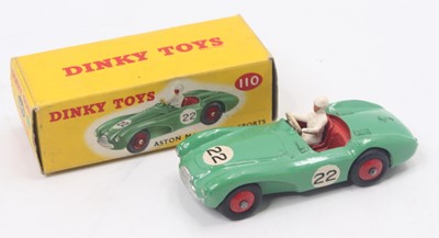 Lot 1255 - Dinky Toys No. 110 Aston Martin DB3 sports car...