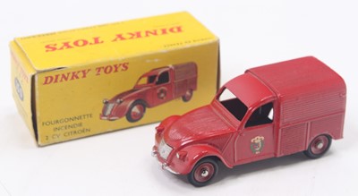 Lot 1327 - French Dinky Toys No.25D Citroën 2CV Incendie...