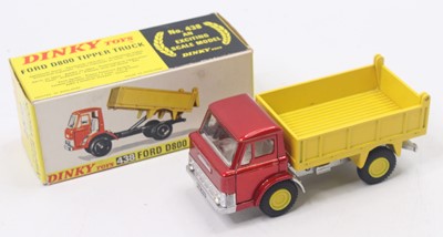 Lot 1308 - Dinky 438 Ford Tipper truck comprising a red...