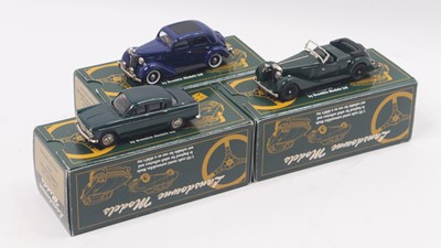 Lot 1632 - Three kit-built 1:43 scale cars by Landsdowne...