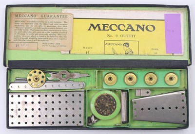 Lot 1592 - Meccano Circa 1912 Outfit 0, in the original...