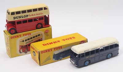 Lot 1444 - Dinky Toys group of 2 public transport diecast...