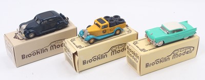 Lot 1640 - Three Brooklin models 1:43 scale cars to...