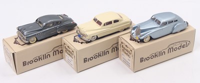 Lot 1642 - Three Brooklin models 1:43 scale cars to...