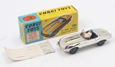 Lot 1109 - Corgi Toys No.312 Jaguar 'E' type competition...