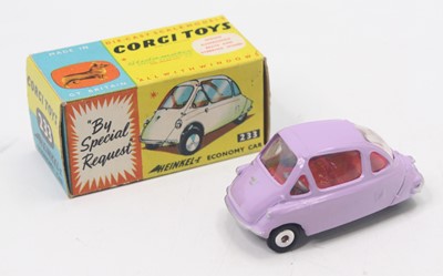 Lot 1122 - Corgi Toys No. 233 Heinkel Trojan economy car,...