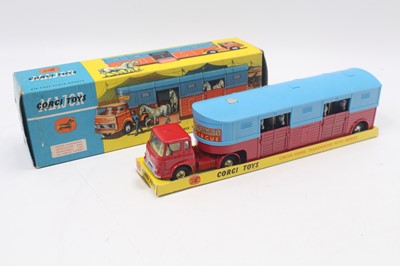Lot 1187 - Corgi Toys No. 1130 Circus horse transporter...