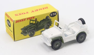 Lot 1402 - Dinky Toys No.674 Austin Champ 'UN' in green...