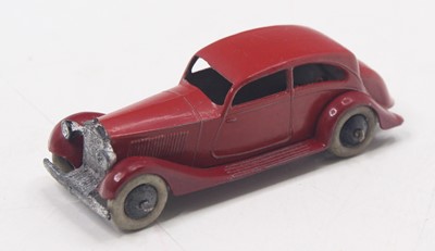 Lot 1274 - Dinky Toys 30b Pre-war Rolls Royce - red body,...