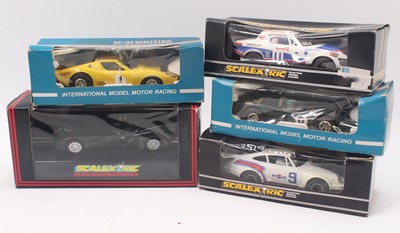 Lot 1977 - Scalextric group of 5 Electric Racing Models...