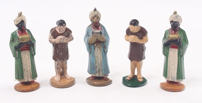 Lot 2098 - Collection of 5 Wend Al Nativity Set figures,...